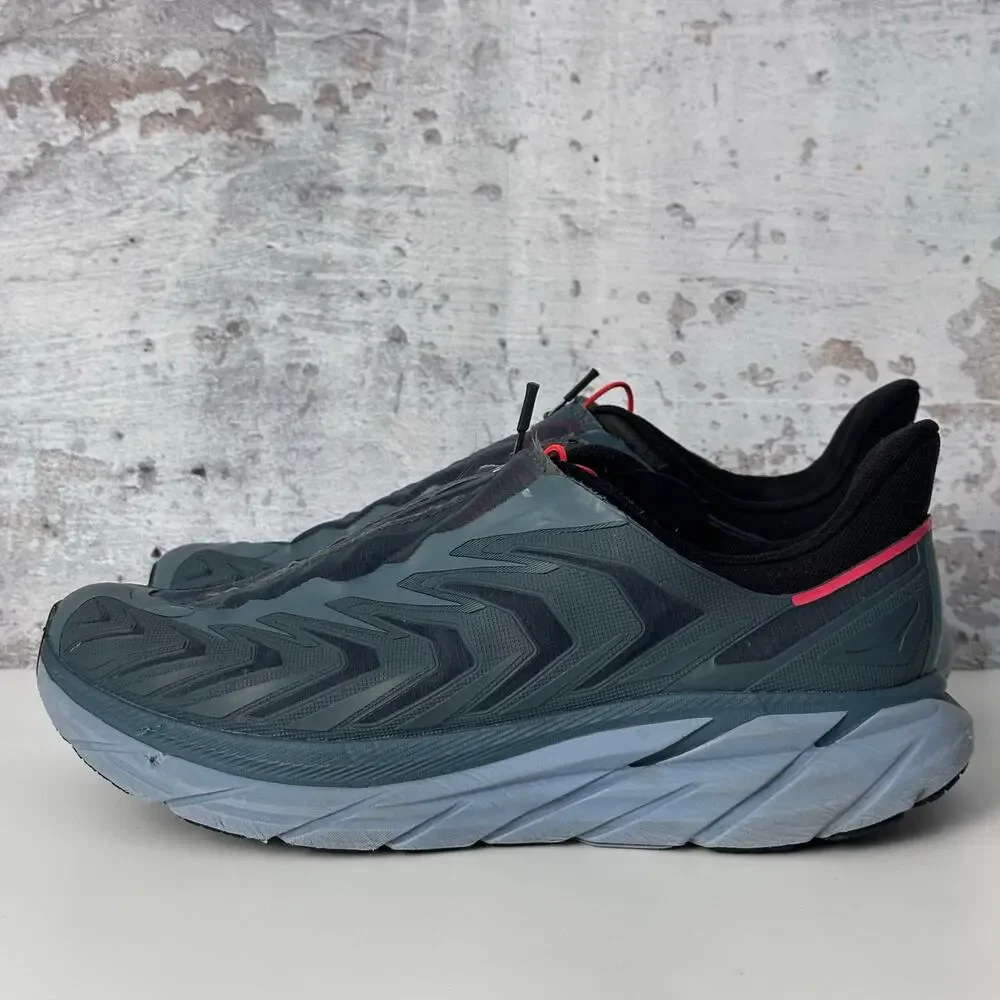 HOKA One One Project Clifton Sneakers - Blue, Gray, Pink